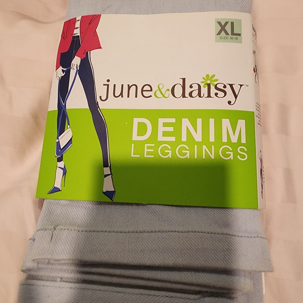 Brand new light denim leggings.